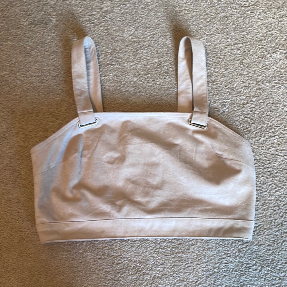 Zip up crop top